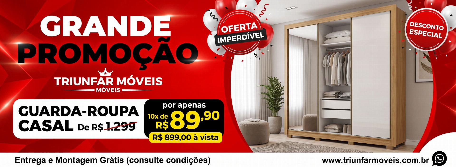 Triunfar Móveis - promoção
